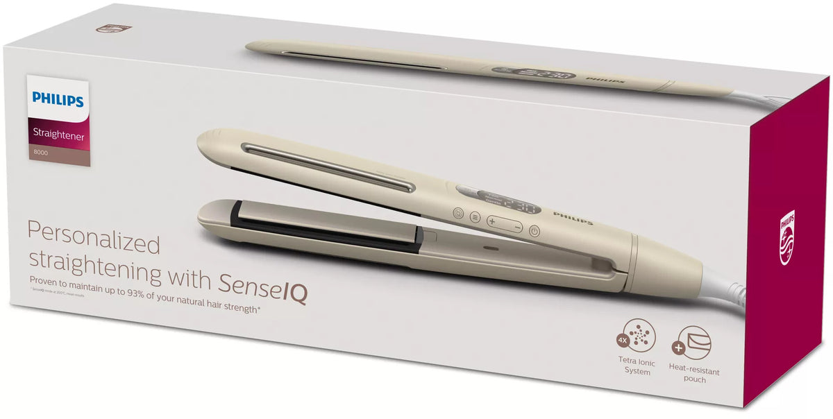 Philips 8000 series BHS838/00 hair styling tool Straightening iron Warm Beige 1800 W 2 m