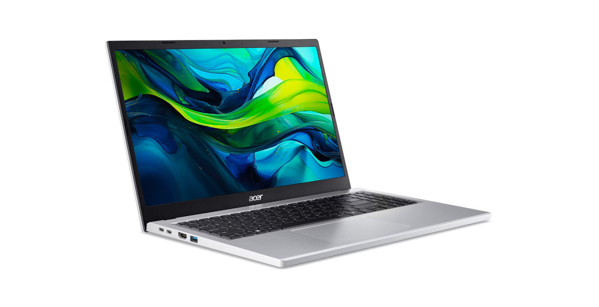 Acer Aspire Go 15 AG15-32P-373M Intel Core 3 N355 Laptop 39,6 cm (15.6") Fuld HD 16 GB DDR5-SDRAM 512 GB SSD Wi-Fi 6 (802.11ax) Windows 11 Home Sølv