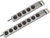 brennenstuhl Super-Solid Line Strømstødsbeskytter 8-stik 16A Sølv