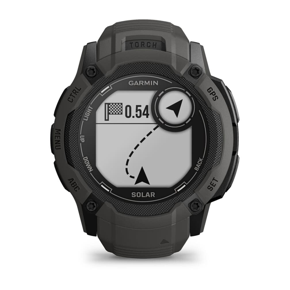 Garmin Instinct 2X Solar 2,79 cm (1.1") MIP 50 mm Digital 176 x 176 pixel Berøringsskærm Grafit GPS (satellit)