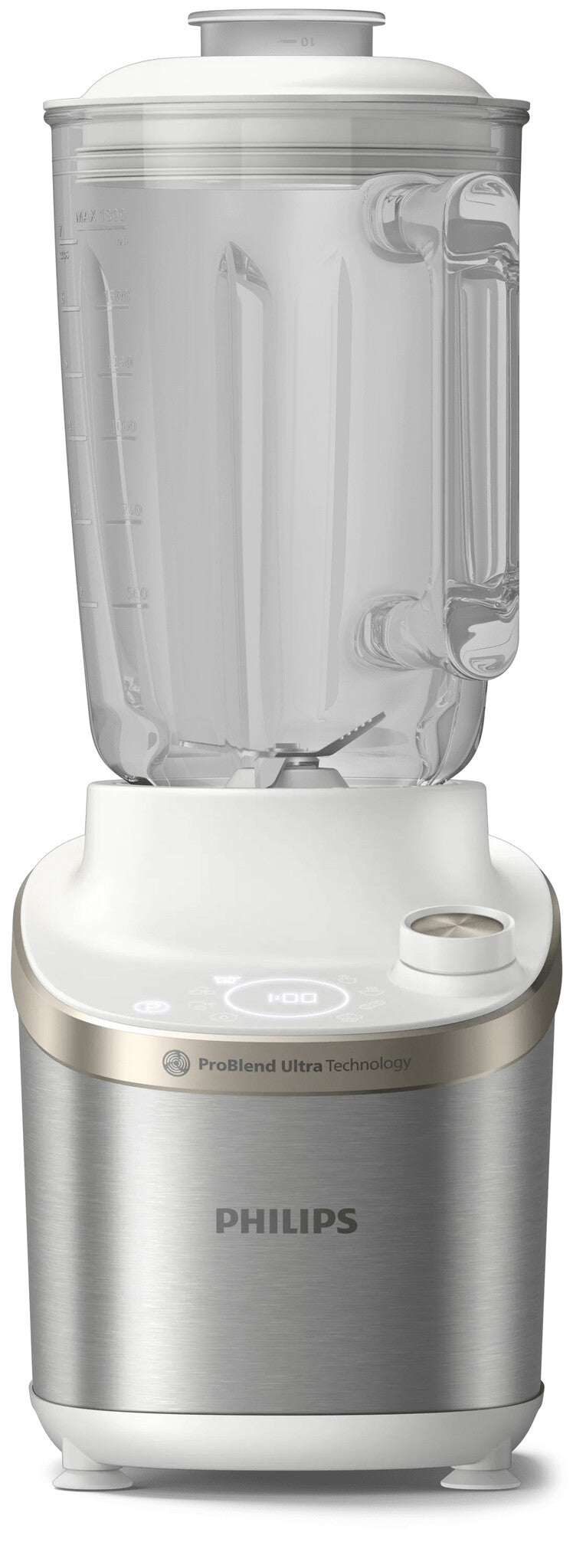 Philips 7000 series HR3760/01 blender 2 L Bordplade blender 1500 W Rustfrit stål, Hvid