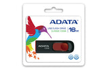 ADATA C008 USB-nøgle 16 GB USB Type-A 2.0 Sort, Rød