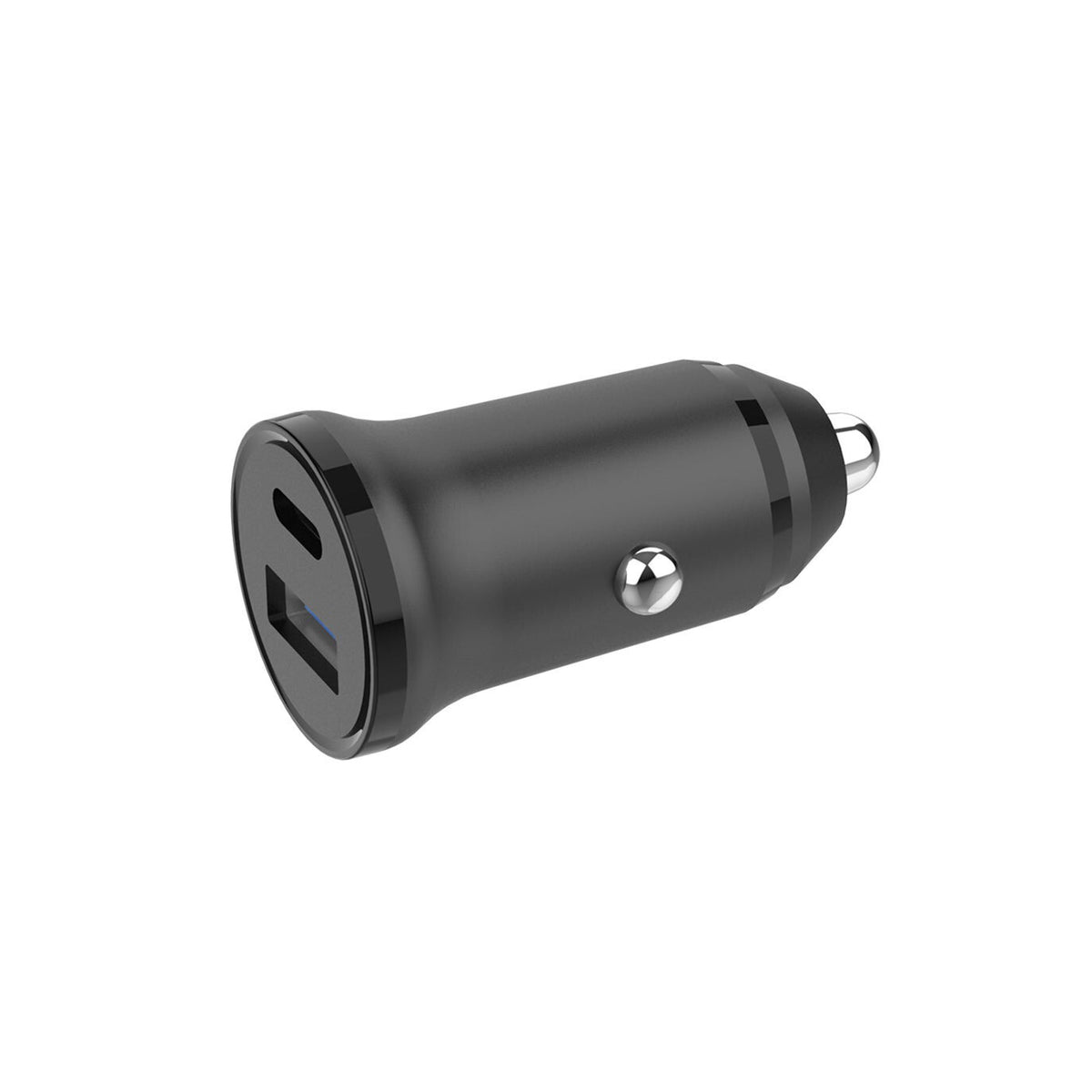 Gear Oplader 12/24V 1xUSB-C + 1xUSB-A PD 30W + QC18.0W MAX Sort