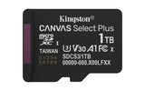 Kingston Technology 1 TB microSDXC Canvas Select Plus Gen3 150 MB/s A1-kort + adapter