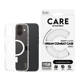 PanzerGlass CARE by ® Flagship Case Transparent Urban Combat m. Hvid MagSafe iPhone 16 Plus