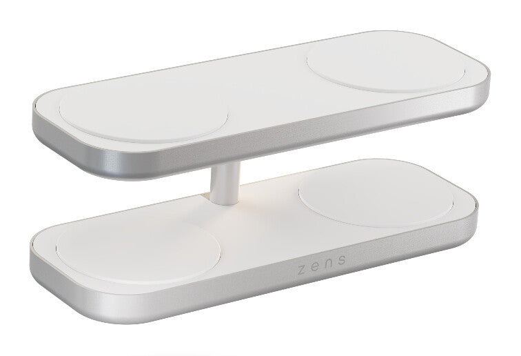 ZENS ZEQC01W/00 oplader til mobil enhed Hovedtelefoner, Smartphone, SmartWatch Hvid Vekselstrøm Trådløs opladning Hurtig opladning Indendørs