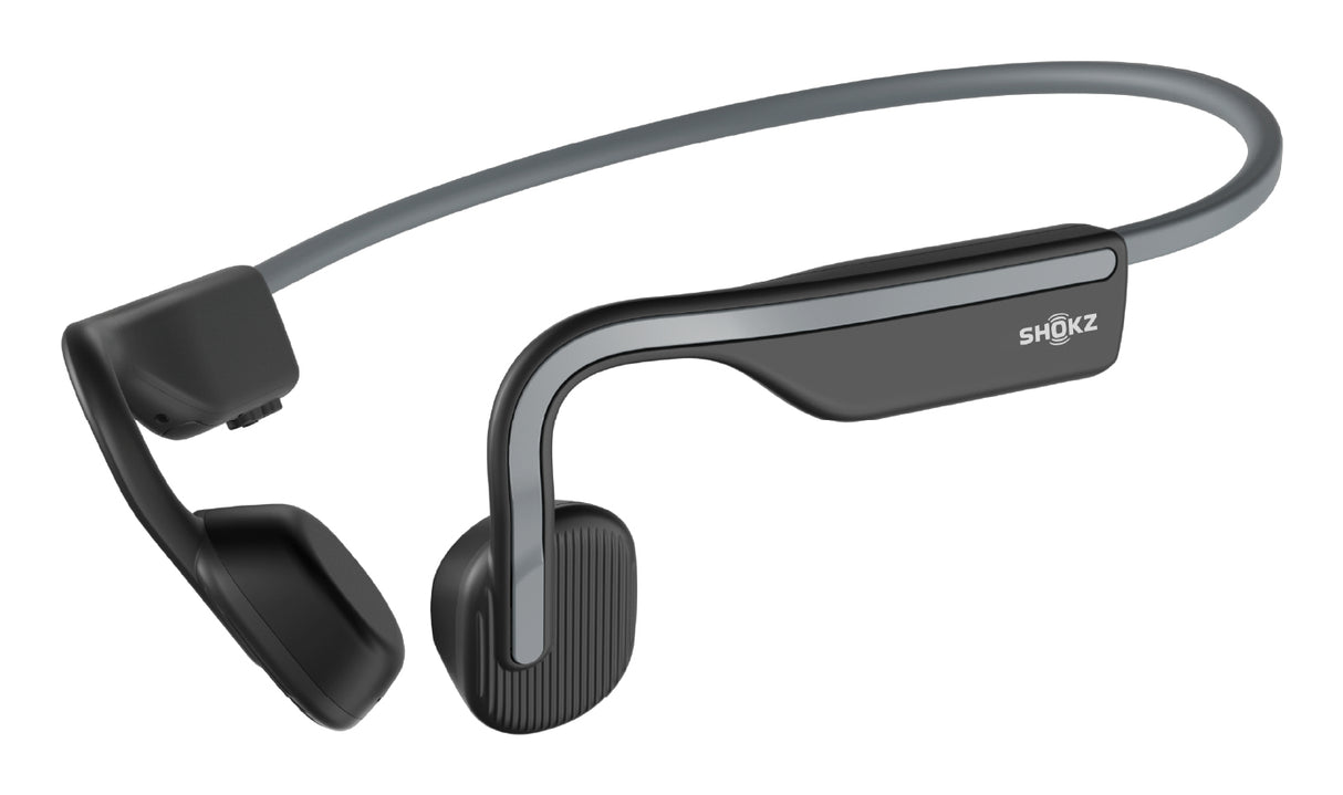 Shokz OpenMove bone conduction open-ear headphones grey