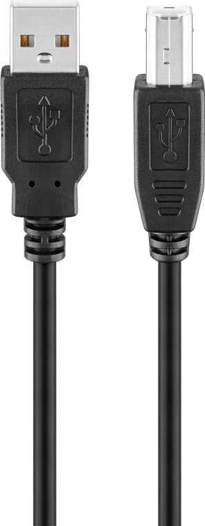 Goobay 93597 USB-kabel USB 2.0 3 m USB A USB B 0,48 Gbit/sek. Sort