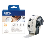 Brother DK-11218 print etiket Hvid
