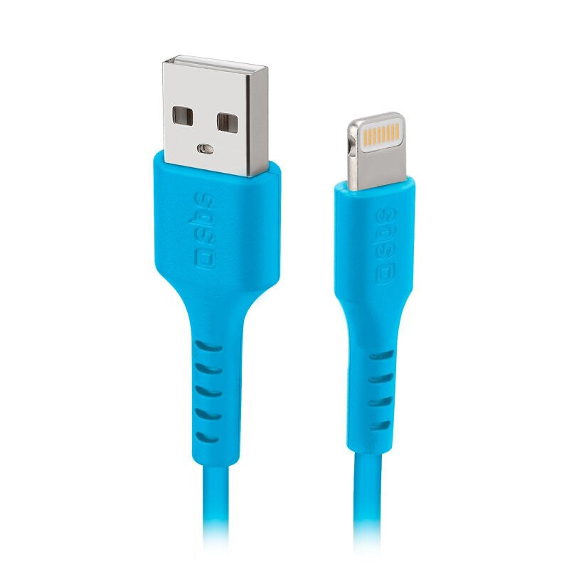 SBS TECABLEUSBIP589A Lightning kabel 1 m Blå