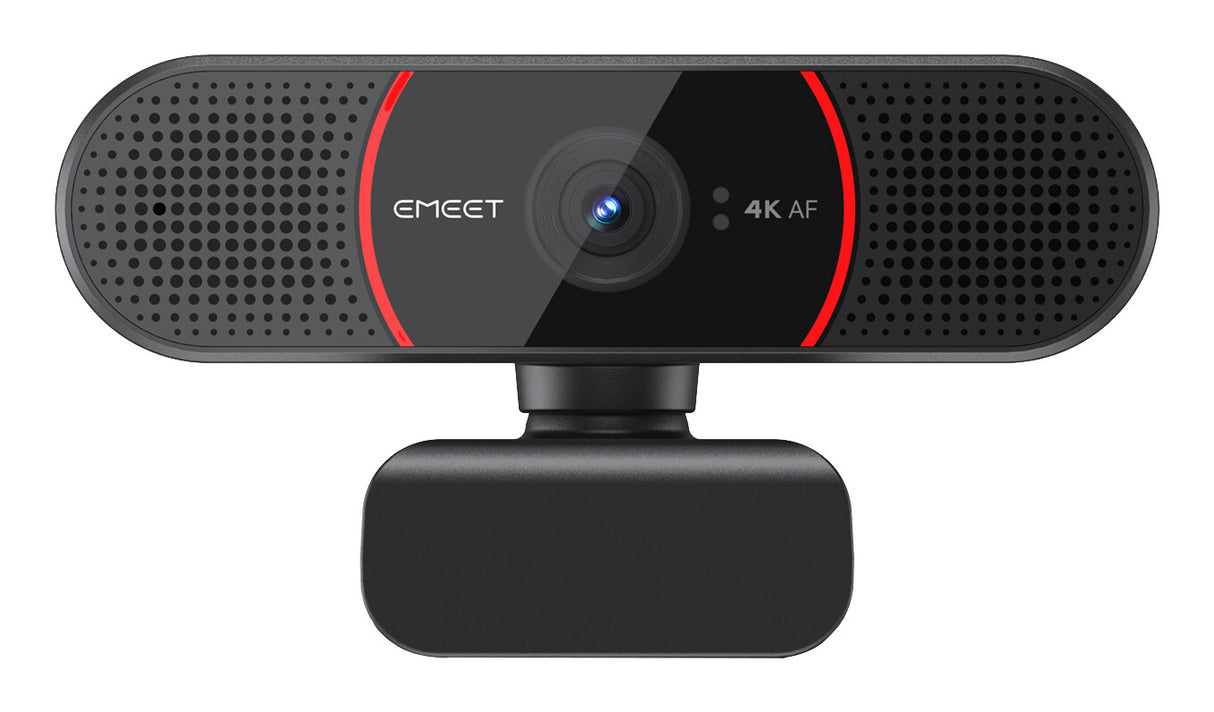eMeet C960 4K webcam 3840 x 2160 pixel USB Sort, Rød