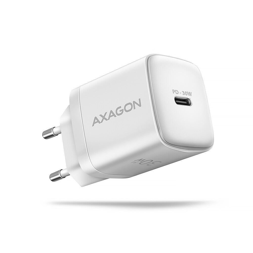 Axagon ACU-PD30W wall charger 1x QC3.0/AFC/FCP/PD type-C 30W white Mobiltelefon, Smartphone, SmartWatch, Tablet, Universel Hvid Vekselstrøm Hurtig opladning Indendørs