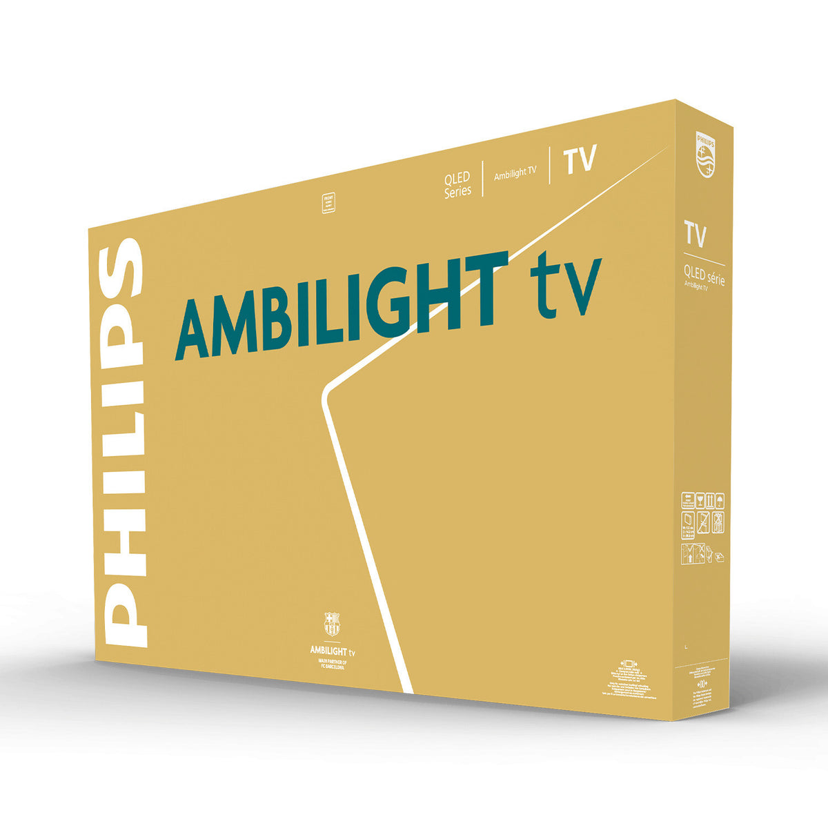 Philips 55PQS8501/12 | 4K QLED Ambilight TV | 55 | Smart TV | Titan OS | UHD | Black