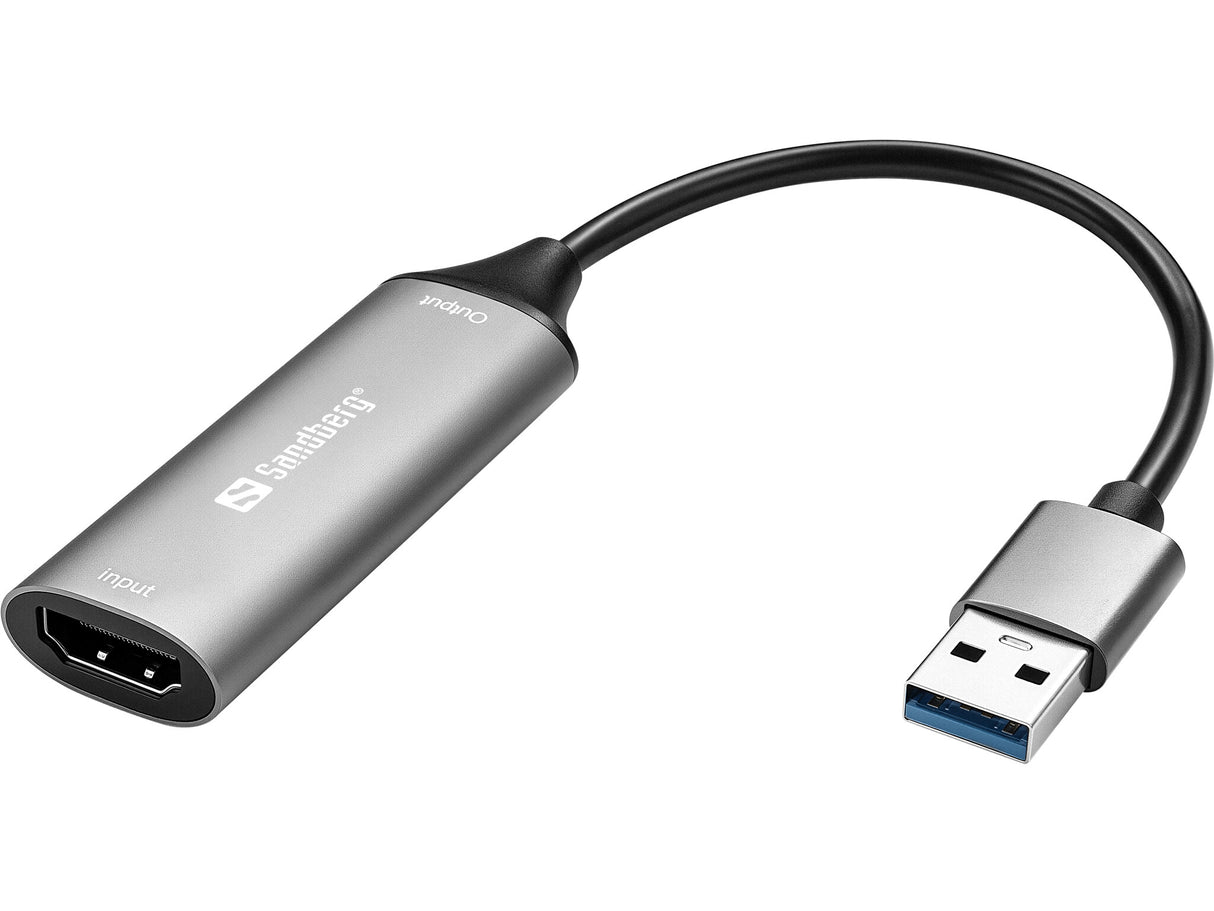 Sandberg 134-19 USB grafisk adapter Grå