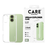 PanzerGlass CARE by ® Flagship Case Transparent Urban Explorer m. Klar Rahmen iPhone 17