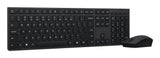 Lenovo 4X31R64351 keyboard Mouse included Office RF Wireless + Bluetooth US English Black