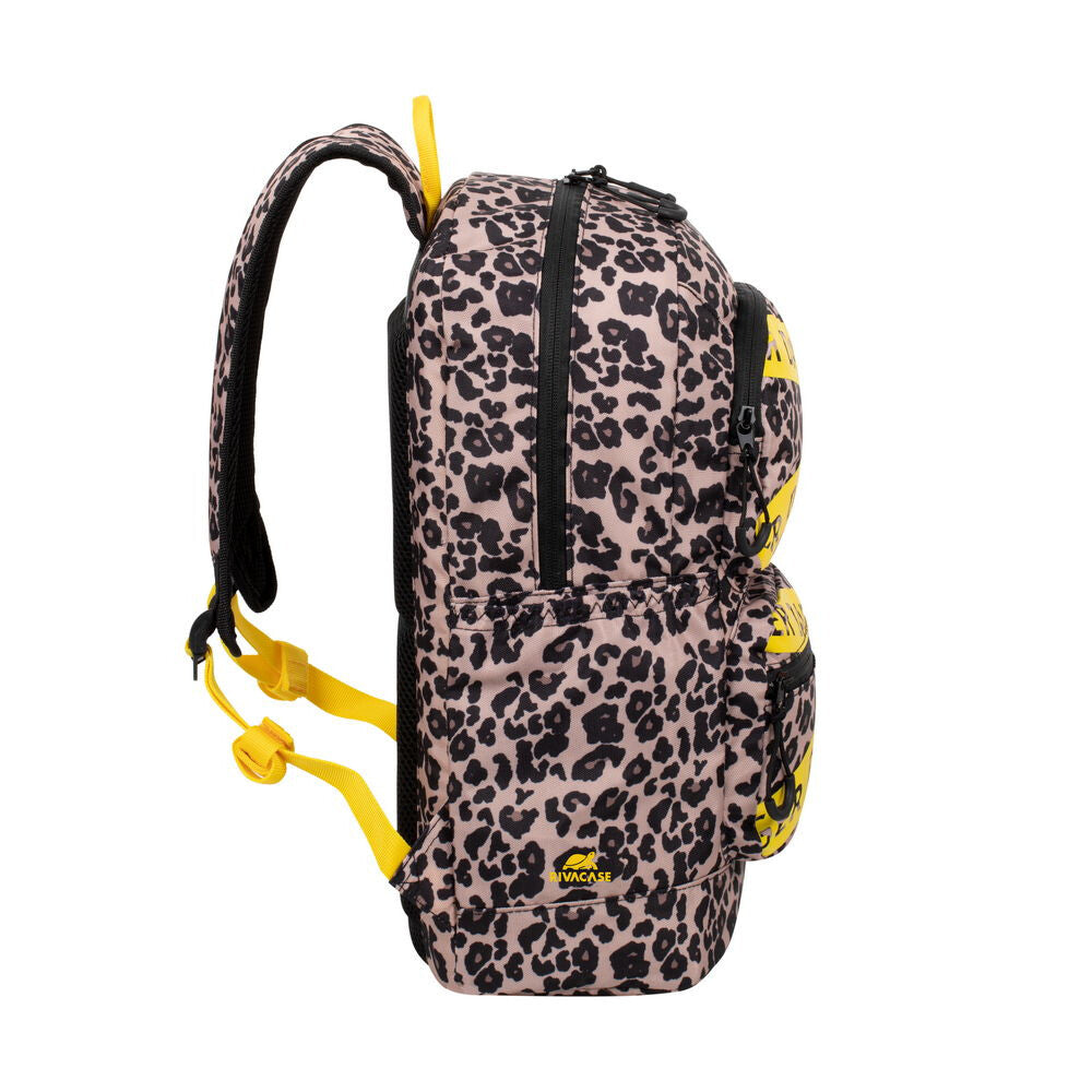 Rivacase Erebus 33,8 cm (13.3") Rygsæk Beige, Sort, Gul