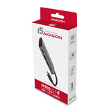 Axagon HMC-4G2 interface hub USB 3.2 Gen 2 (3.1 Gen 2) Type-C 10000 Mbit/s Grå