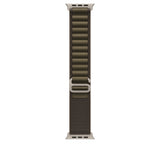 Apple Alpine Loop i mørk olivengrøn, 49 mm - medium - i farven naturligt titanium