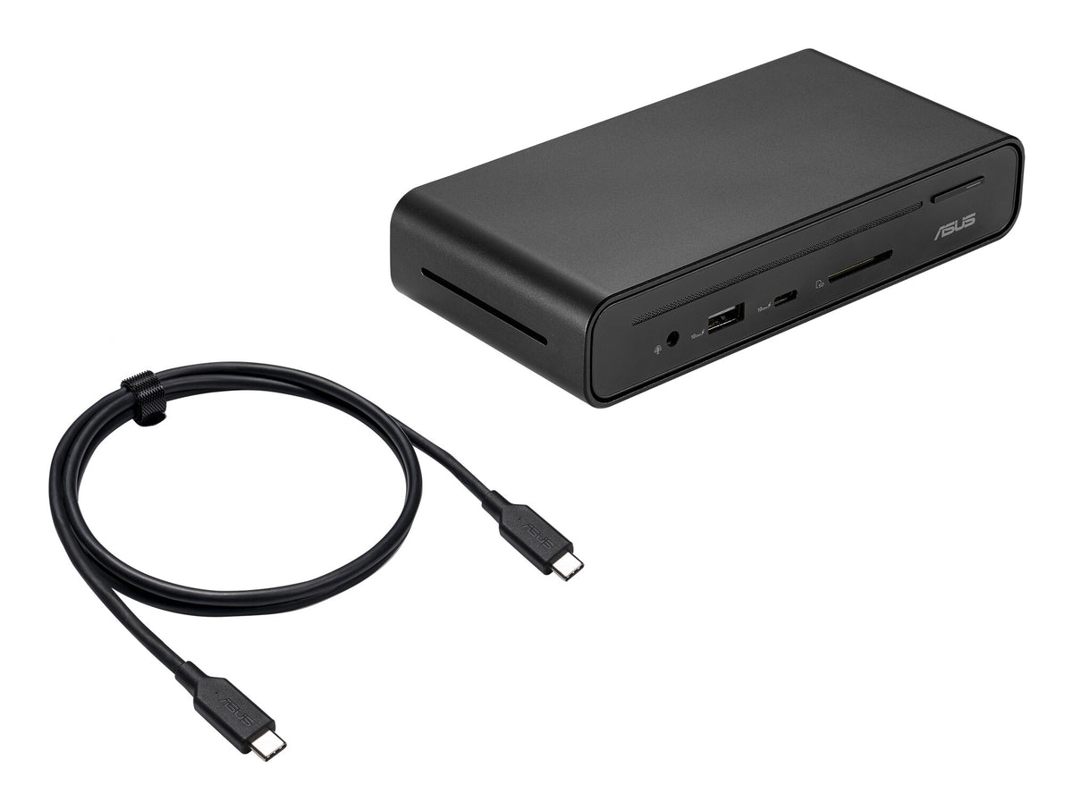 ASUS Triple Display USB-C Dock Duo DC301 Ledningsført Sort