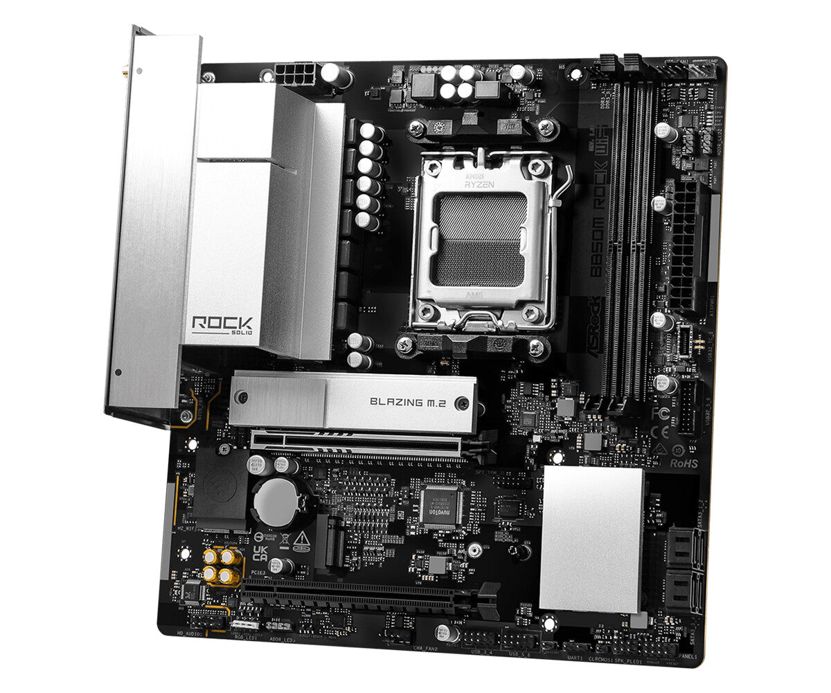 Asrock B850M Rock WiFi AMD B850 Sokkel AM5 micro ATX