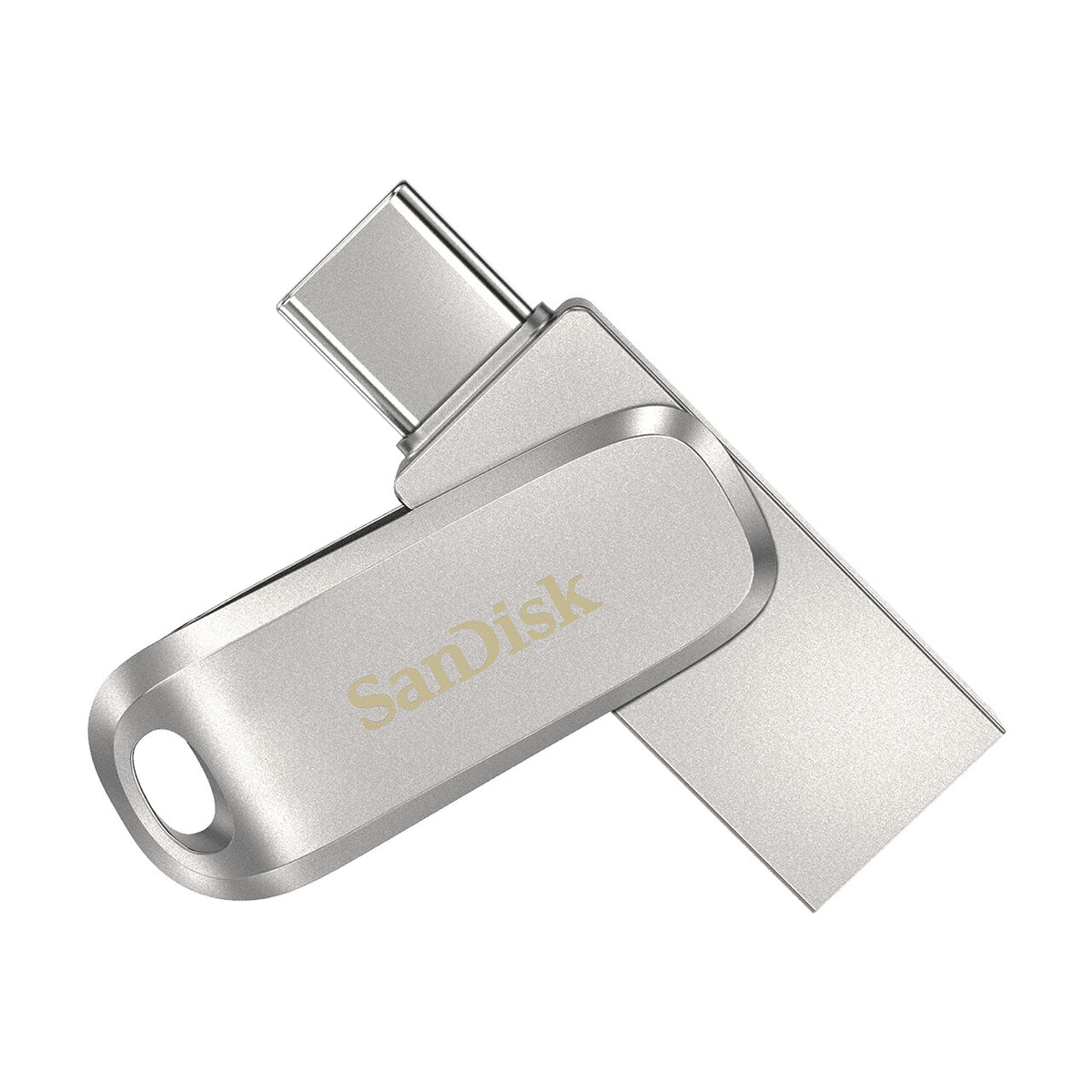 SanDisk Ultra Dual Drive Luxe 256GB USB 3.1 Gen 1 / USB-C USB stick Sølv