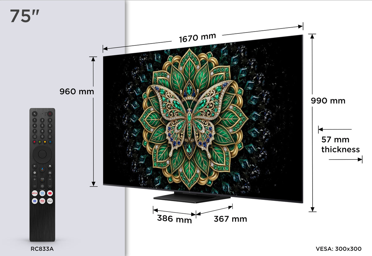 TCL 75C6K Pro QD-Mini LED TV
