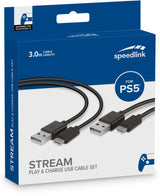 SPEEDLINK STREAM USB-kabel 3 m USB A USB C Sort