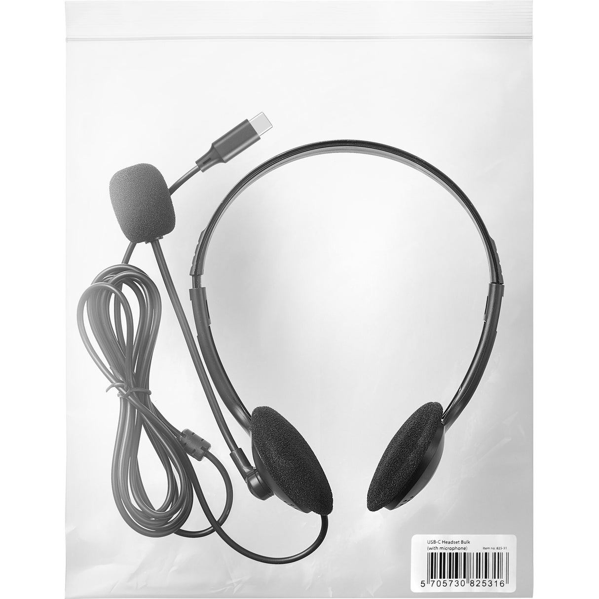 Sandberg 825-31 hovedtelefoner/headset Ledningsført Uddannelse USB Type-C Sort