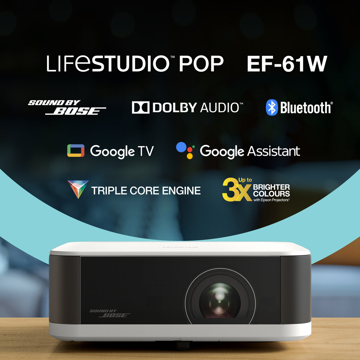 Epson Lifestudio Pop — EF-61W Diamanthvid