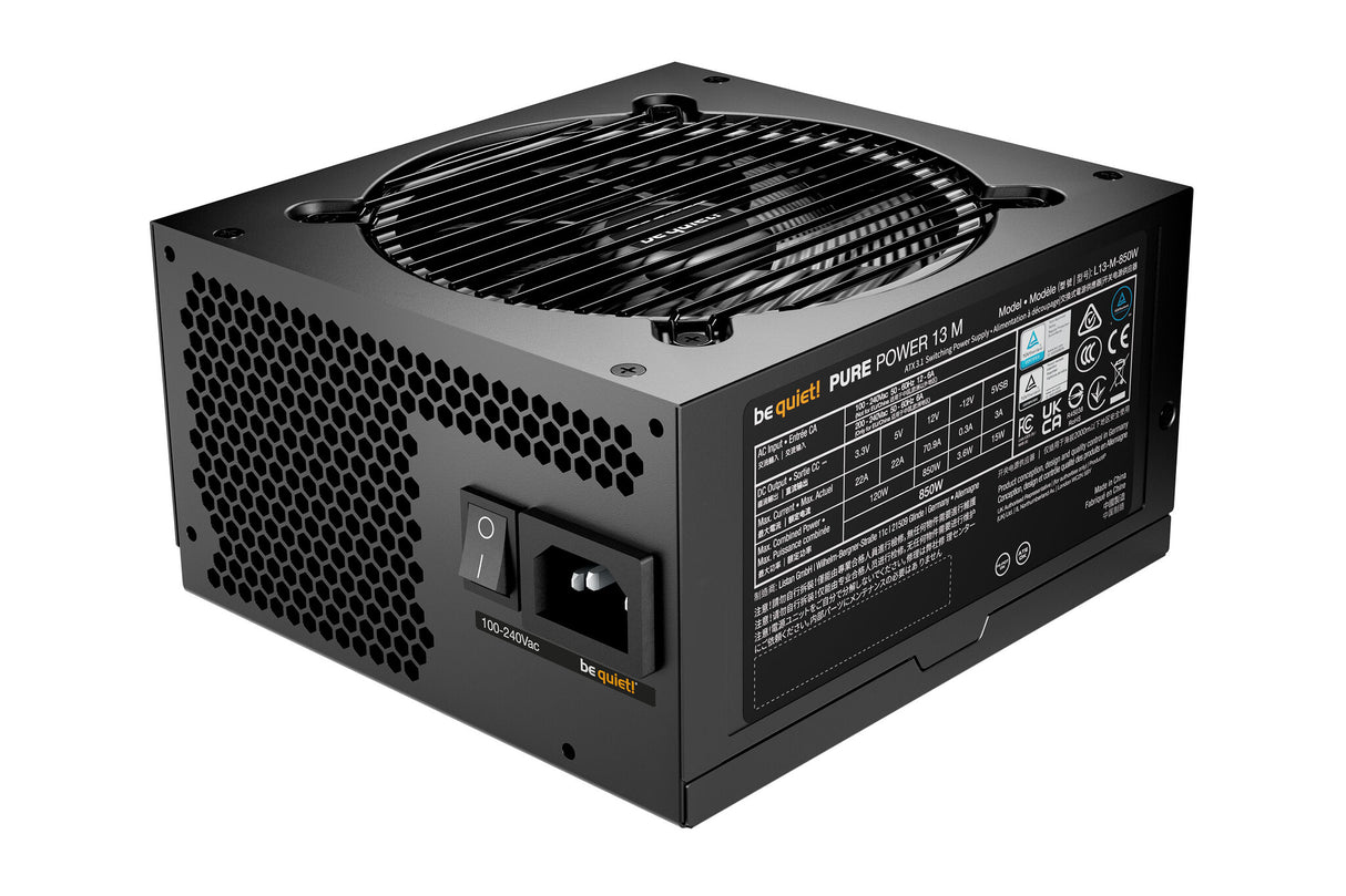 be quiet! Pure Power 13 M | 850W enhed til strømforsyning 20+4 pin ATX ATX Sort