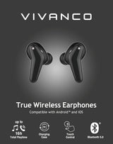 Vivanco Fresh Pair Headset Trådløs I ørerne Opkald/musik Bluetooth Sort