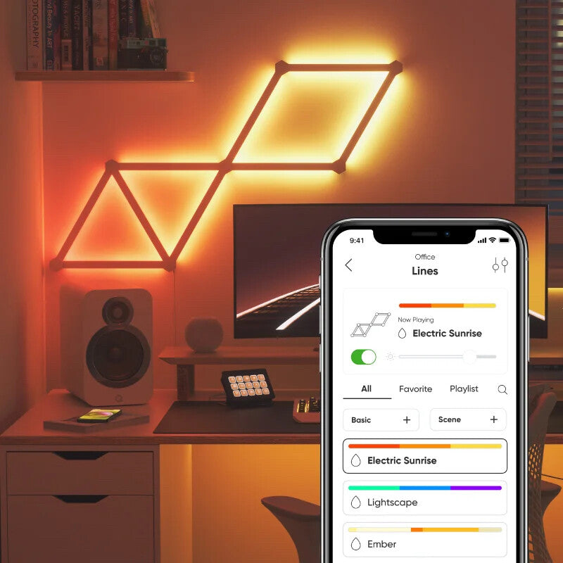 Nanoleaf NL59-K-0002LW-9PK-EU stemningsbelysning