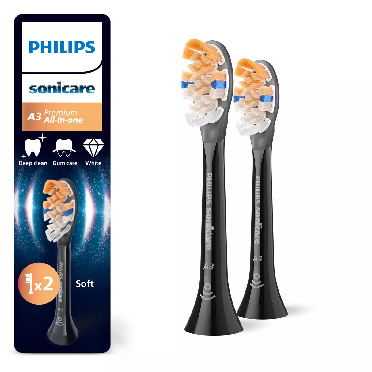 Philips Sonicare Premium All-in-One HX9092/88 Pakke med 2 børstehoveder