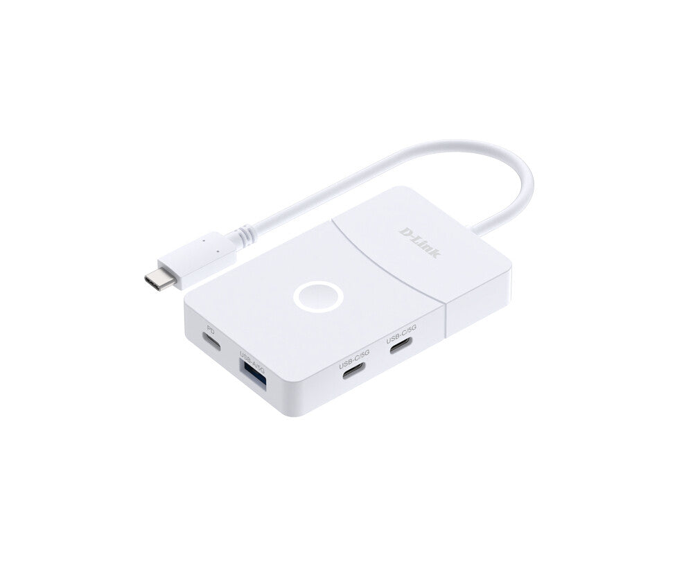 D-Link DUP-501 interface hub USB 3.2 Gen 1 (3.1 Gen 1) Type-C 5000 Mbit/s Hvid
