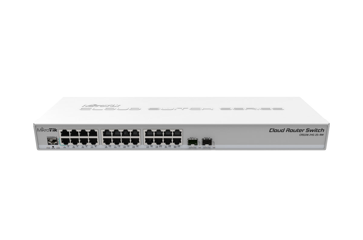 Mikrotik CRS326-24G-2S+RM netværksswitch Administreret L2 Gigabit Ethernet (10/100/1000) Grå