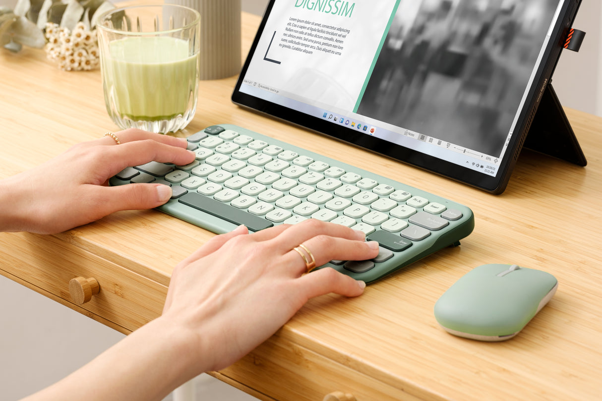 ASUS KW100 KEYBOARD/GN/UI/80 tastatur Universel Bluetooth Grøn