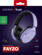 Trust GXT489P Fayzo multiplatform 302410 headset lilla