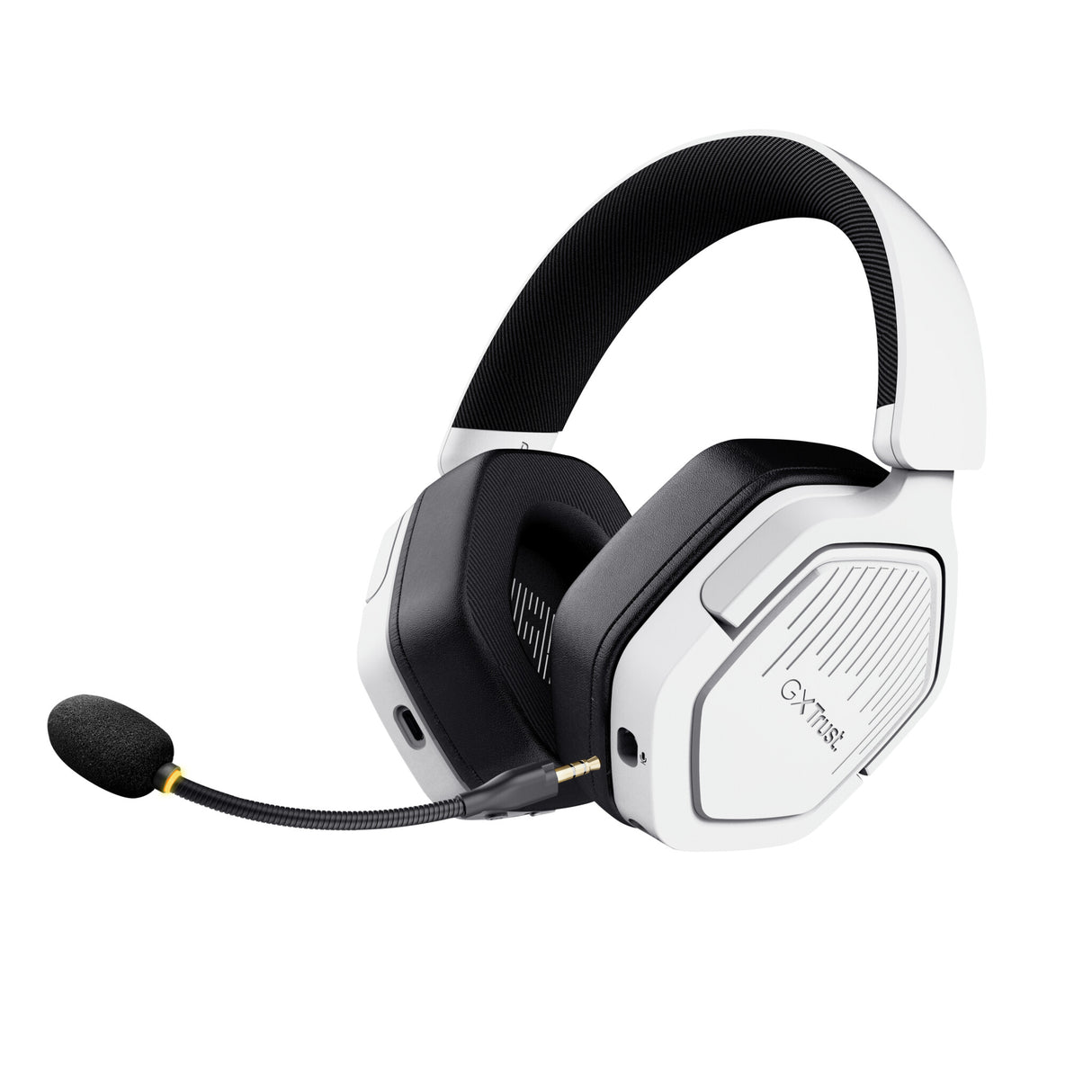 Trust GXT 493W Carus Headset Kabel & trådløs Headset, Hjelm Spil USB Type-C / USB Type-A Bluetooth Hvid