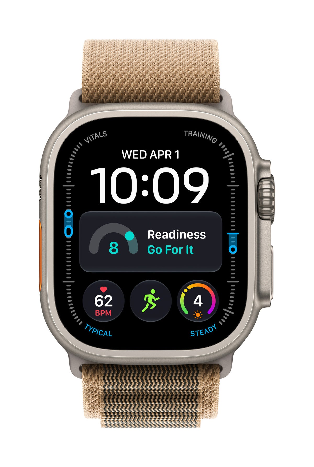 *Apple Watch Ultra 4 GPS + Cellular 49mm Natural Titanium Case with Desert Alpine Loop - L
