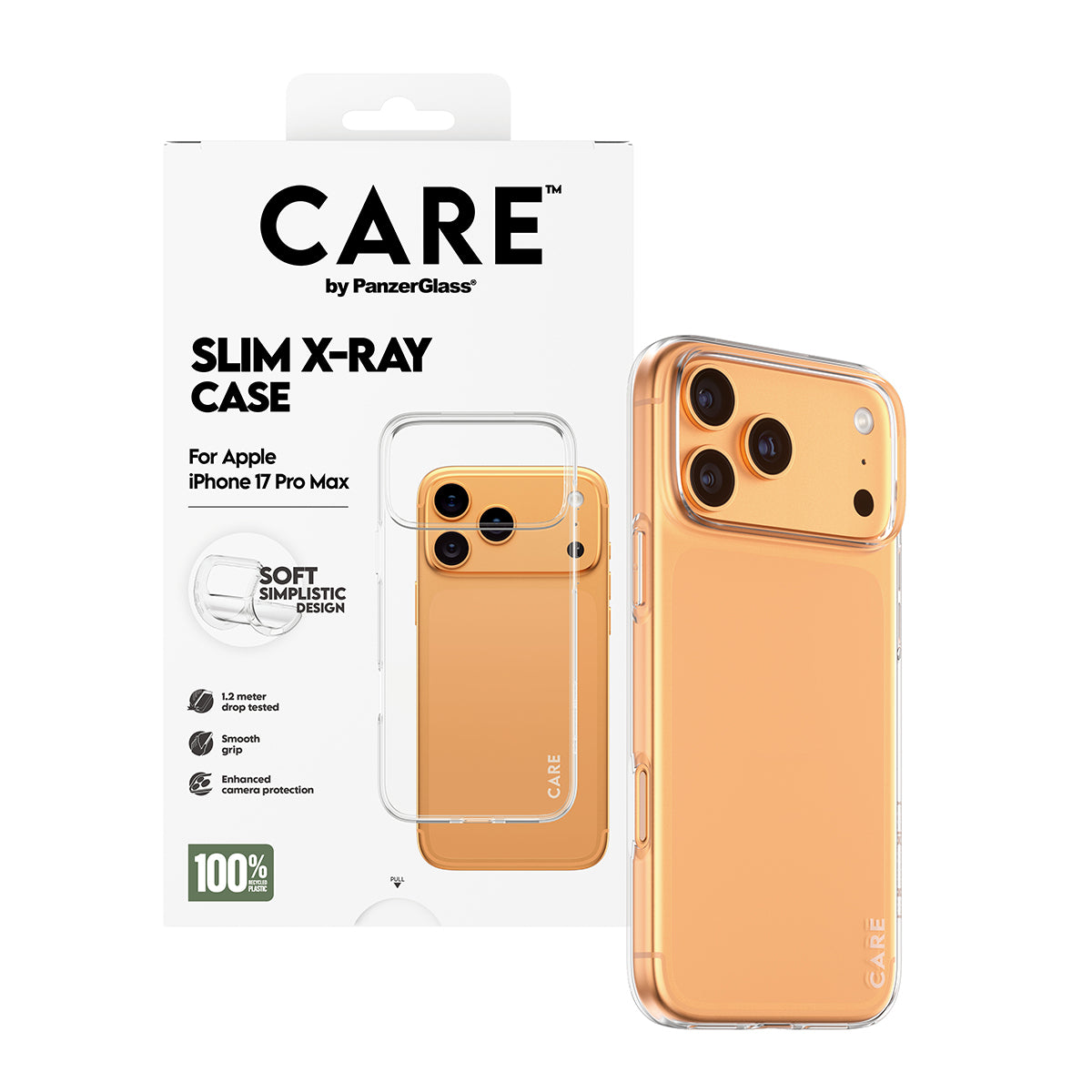 CARE Fashion Case Clear X-Ray Soft Basic iPhone 17 Pro Max