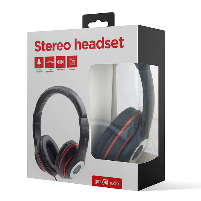 Gembird Los Angeles Headset Ledningsført Opkald/musik Sort