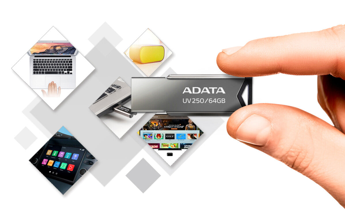 ADATA UV250 USB-nøgle 16 GB USB Type-A 2.0 Sølv