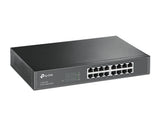 TP-Link TL-SG1016D netværksswitch Ikke administreret L2 Gigabit Ethernet (10/100/1000) Sort