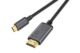 Digitus DA-70821 videokabel adapter 1,8 m USB Type-C HDMI Type A (Standard) Grå
