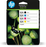 HP 924 Sort Gul Cyan Magenta Blæk