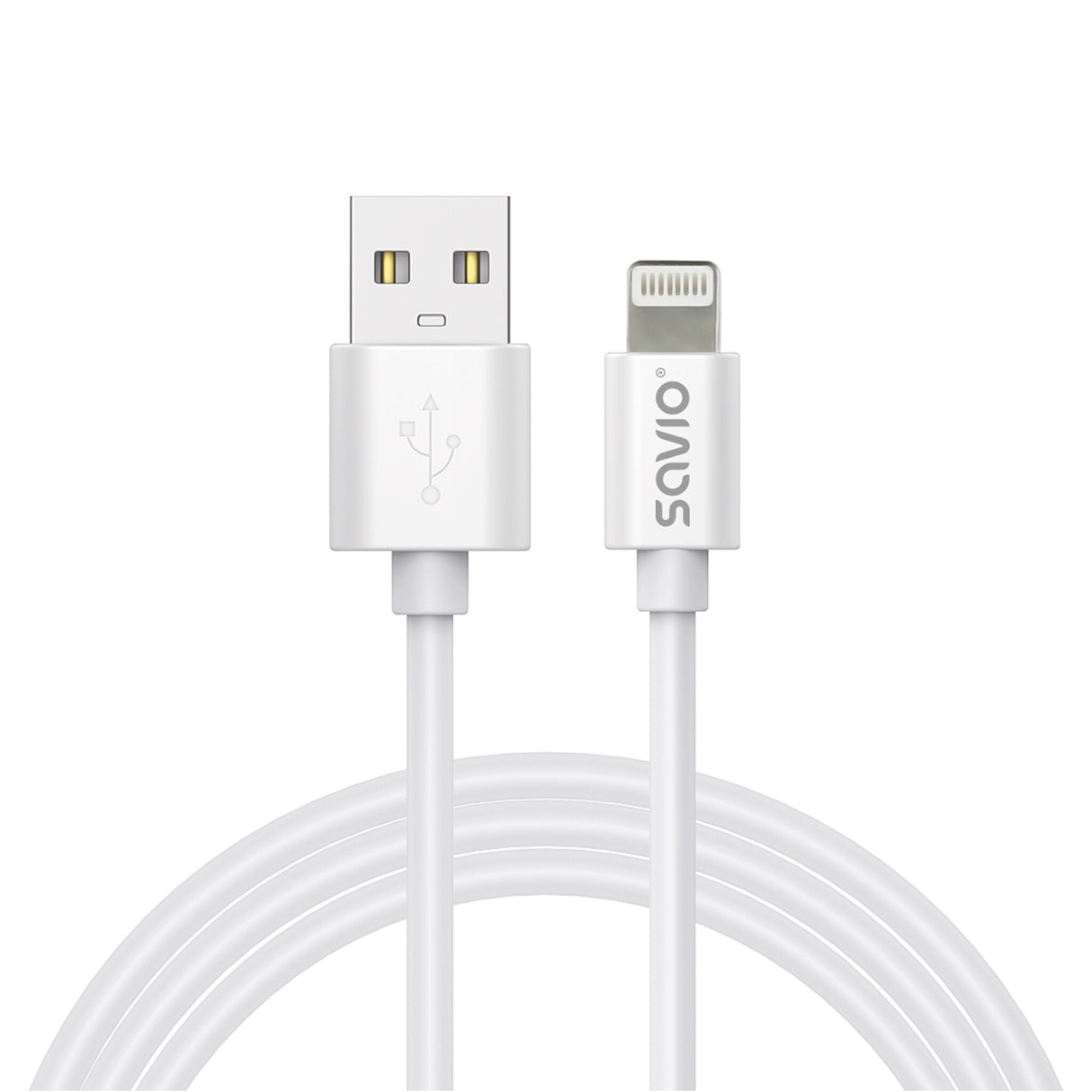Savio Cl-193 USB-kabel USB 2.0 2 m USB A USB C/Lightning Hvid
