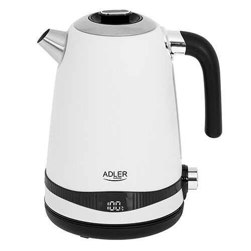 Adler AD 1295w elkedel 1,7 L 2200 W Sort, Hvid