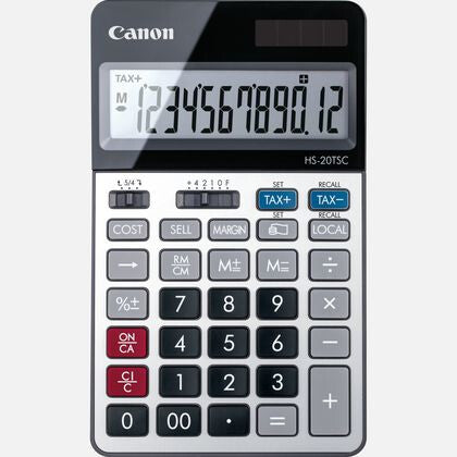 Canon HS-20TSC regnemaskine Desktop Finansiel Sort, Sølv