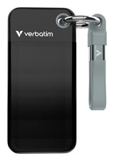 Verbatim Pocket SSD 256 GB USB Type-C 3.2 Gen 2 (3.1 Gen 2) Sort, Grå
